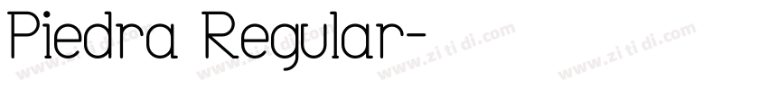 Piedra Regular字体转换